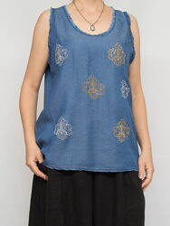 Блуза в бохо стиле, топ New Collection, Италия.