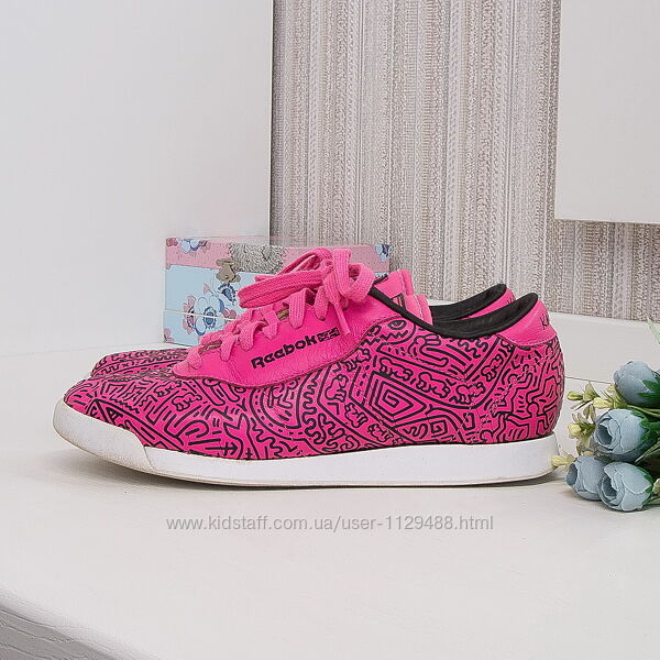 Кроссовки кожаные Reebok Keith Haring, оригинал, натуральная кожа.