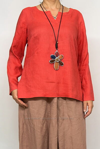 Блуза льняная Laura Ashley, натуральный лен.