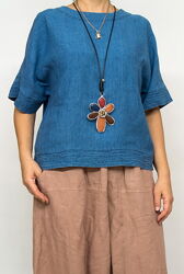 Блуза льняная Per Una, натуральный лен.