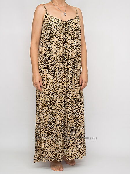 Платье длинное в леопардовый принт, сарафан New Look.