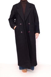 Пальто длинное шерстяное двубортное Long Tall Sally.