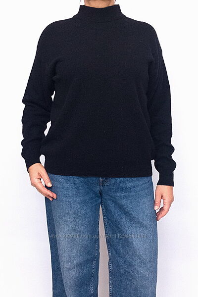 Свитер шерстяной с высоким воротом, Afibel, шерсть ангора.