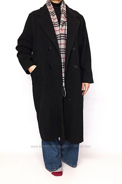 Пальто шерстяное двубортное Edinburgh, шерсть.