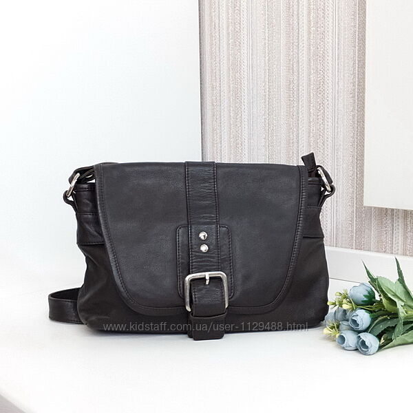 Сумка кожаная кроссбоди, мессенджер Hotter, натуральная кожа.