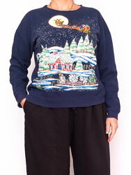 Толстовка, худи, свитшот с новогодним принтом Atmosphere.