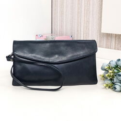 Сумка компактная кожаная, клатч Genuine Leather, натуральная кожа.