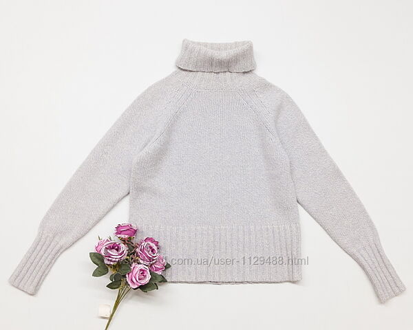 Свитер теплый с высоким воротом Marks & Spencer, шерсть ангора.