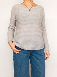 Джемпер кашемировый серый, пуловер She, кашемир.