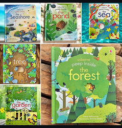 Usborne Peep inside, книжка з віконцями, дитячі книги англійською