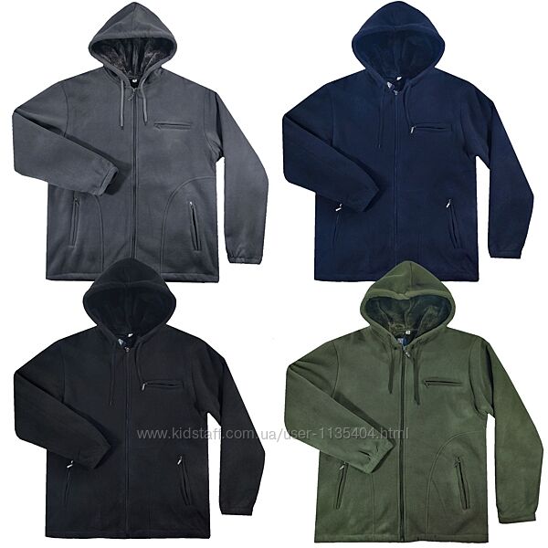 Чоловіча флісова пайта-куртка на штучному хутрі L, XL,2XL,3XL,4XL