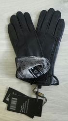 Кожаные перчатки, подкладка махра, Румыния