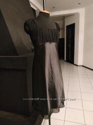 Итальянское нарядное платье шифон атлас в бельевом стиле