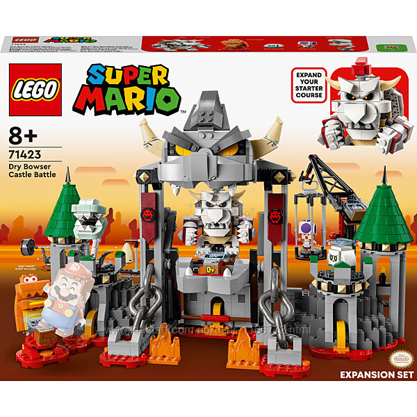 Конструктор LEGO Super Mario 71423 Битва у замку Драй Боузера.