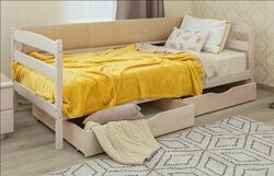 Меблі для дитячої кімнати, Ліжко Дитяче Маріо З Мякою Спинкою