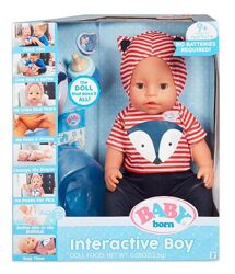  Інтерактивна  лялька пупс МАЛЬЧИК Baby Born Interactive Baby Doll  