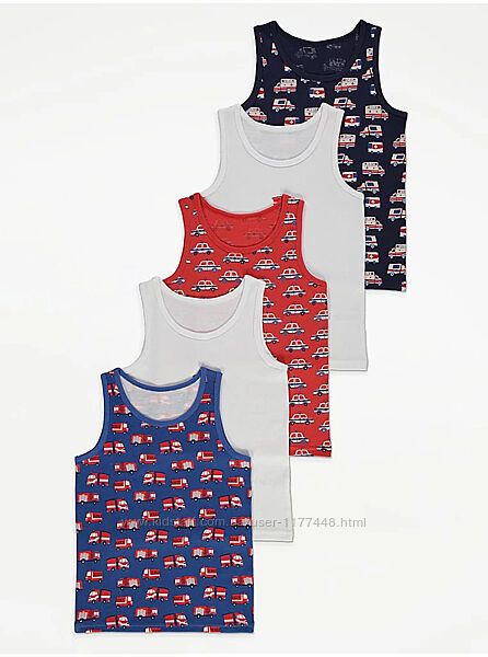 Майки з автомобілями , 5 шт.