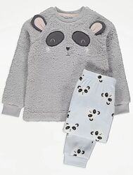 Пижама панда флисовая детская для девочки george 210909