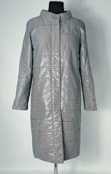 Стьобане пальто в смужку р. 44 Lesya shop