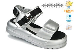 Босоножки ТОММ 11659E silver -black 33-38р