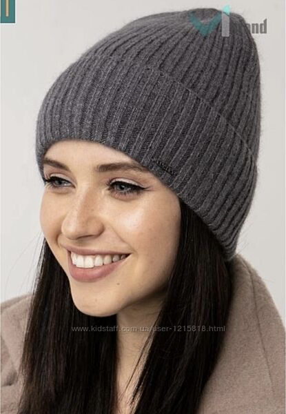 Шапка крупный рубчик Ангора  Шерсть Новая 