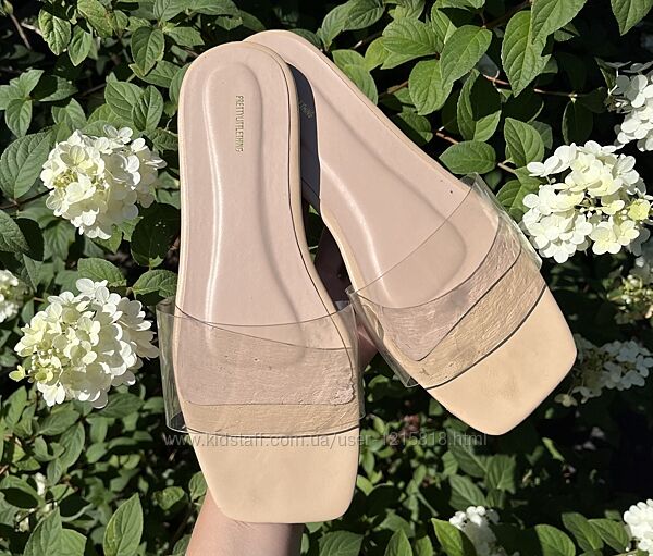 Шлепки босоножки беж стиль zara