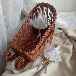 Плетені новорічні сани