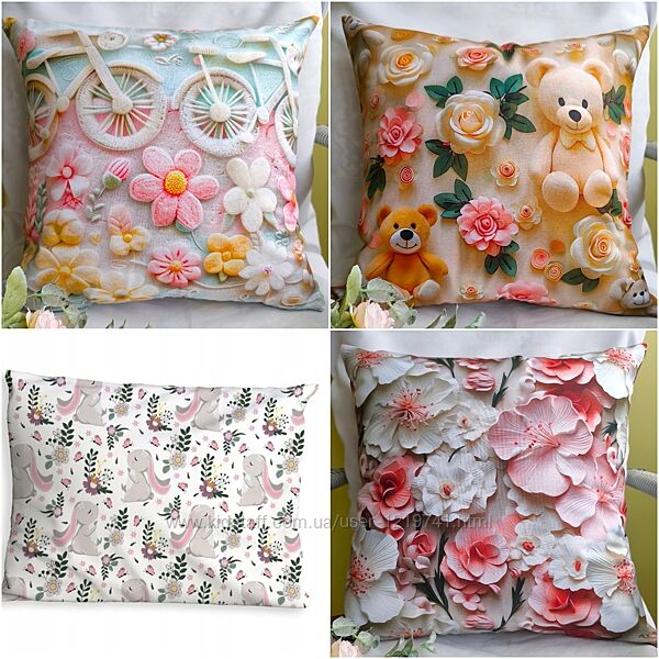 Наволочки с хлопка , для постели и декора 
