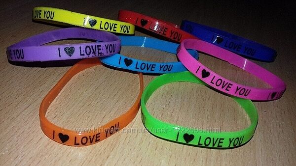 Браслети  гумові і силіконові.
