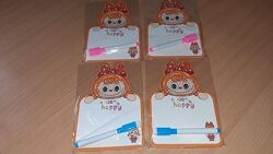 Лабубу LA BU BU Нотатник- записник. багаторазовий з фломастером 