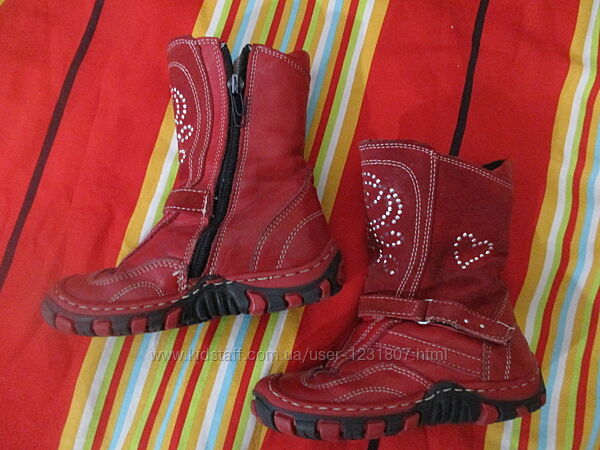 черевикі ботінки зимові для дівчини 26р