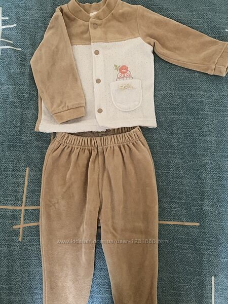 Комплект для новонароджених велюр