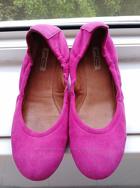 Замшевые балетки Paul Green.