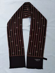 Шелковый двухслойный шарф Lanvin  Paris.
