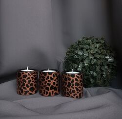Стильные подсвечники из гипса