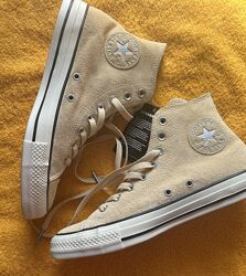 Жіночі замшеві кеди високі Converse розмір 40