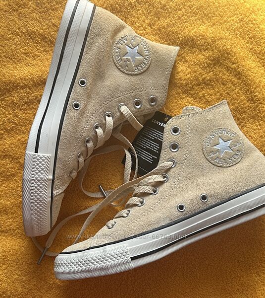 Жіночі замшеві кеди високі Converse розмір 40
