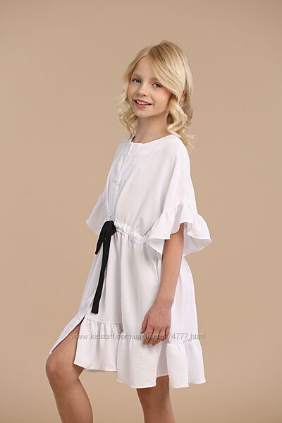 Дитяча сукня біла на літо для дівчинки розмір 128,140.