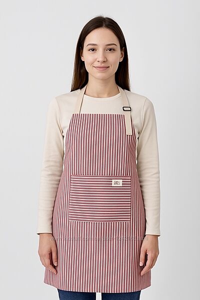 Гарний фартух із бавовни та льону, різні кольори 