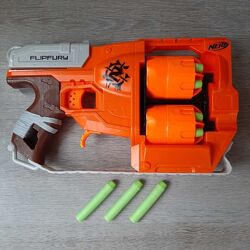 Бластер Нерф Зомбі Страйк Nerf Zombie Strike FlipFury Blaster Hasbro A9603