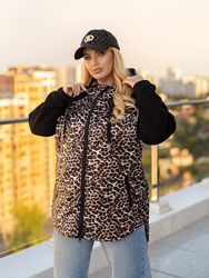 Жіноча демісезона куртка Леопард