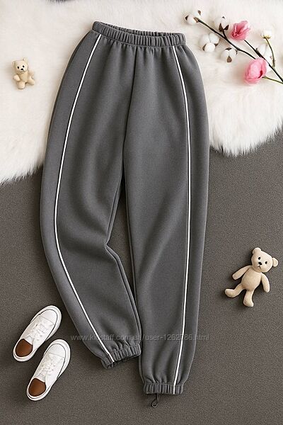 Штани теплі тринитка на флісі