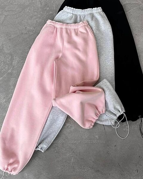 Штани теплі Обємні на резинці