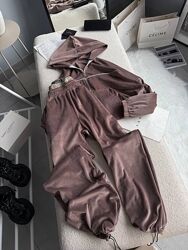 Костюм велюр на хутрі