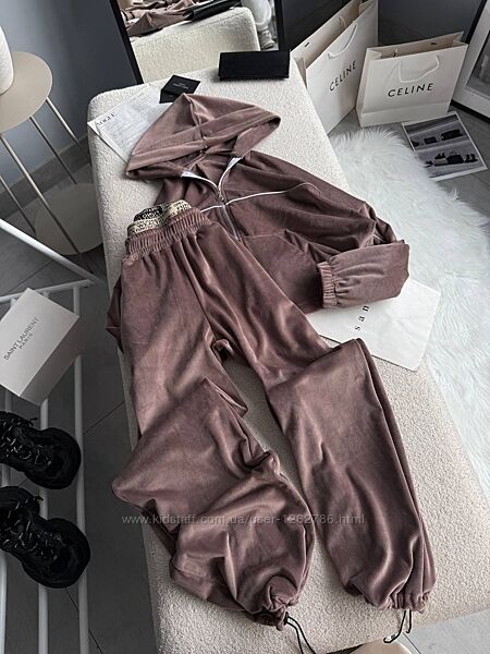 Костюм велюр на хутрі