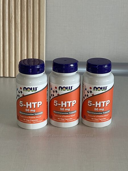 5HTP NOW Foods, 5- гідрокситриптофан 50 мг, 90 капсул США