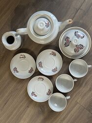 Сервіз фарфоровий порцеляна троянди декілька предметів ЗХК Тернопіль