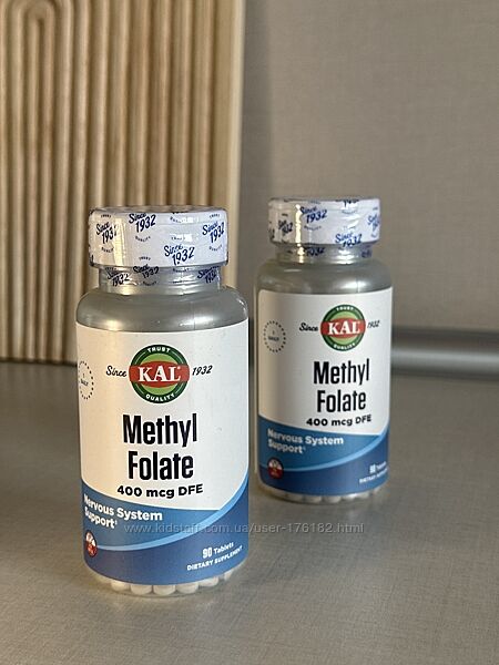 Метилфолат KAL 400 мкг, фолат фолієва США 90 таблеток