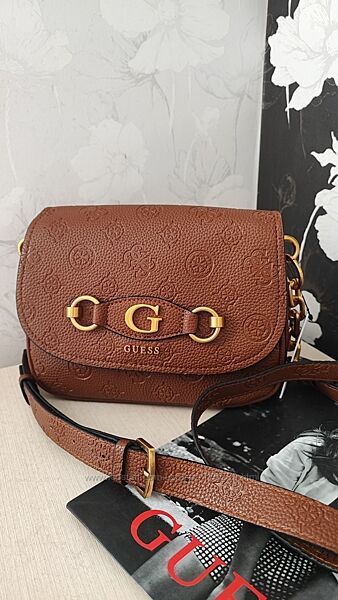 Кроссбоди  сумки Guess коричневая и молочная