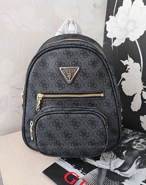 Рюкзаки Guess черный белый коричневый красный